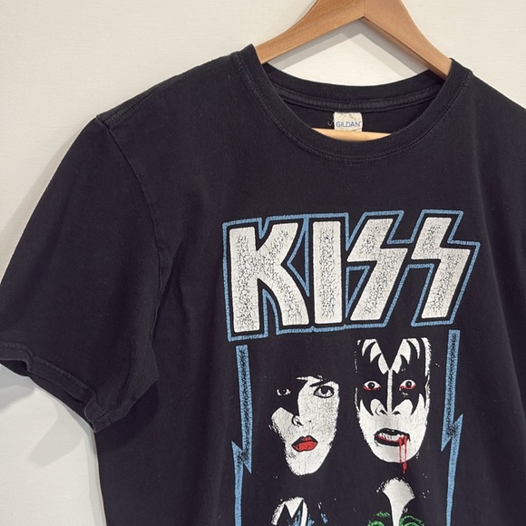 KISS Band Tee Womens Size Large "I was Made for Lovin You" Gene Simmons Members - Picture 5 of 9